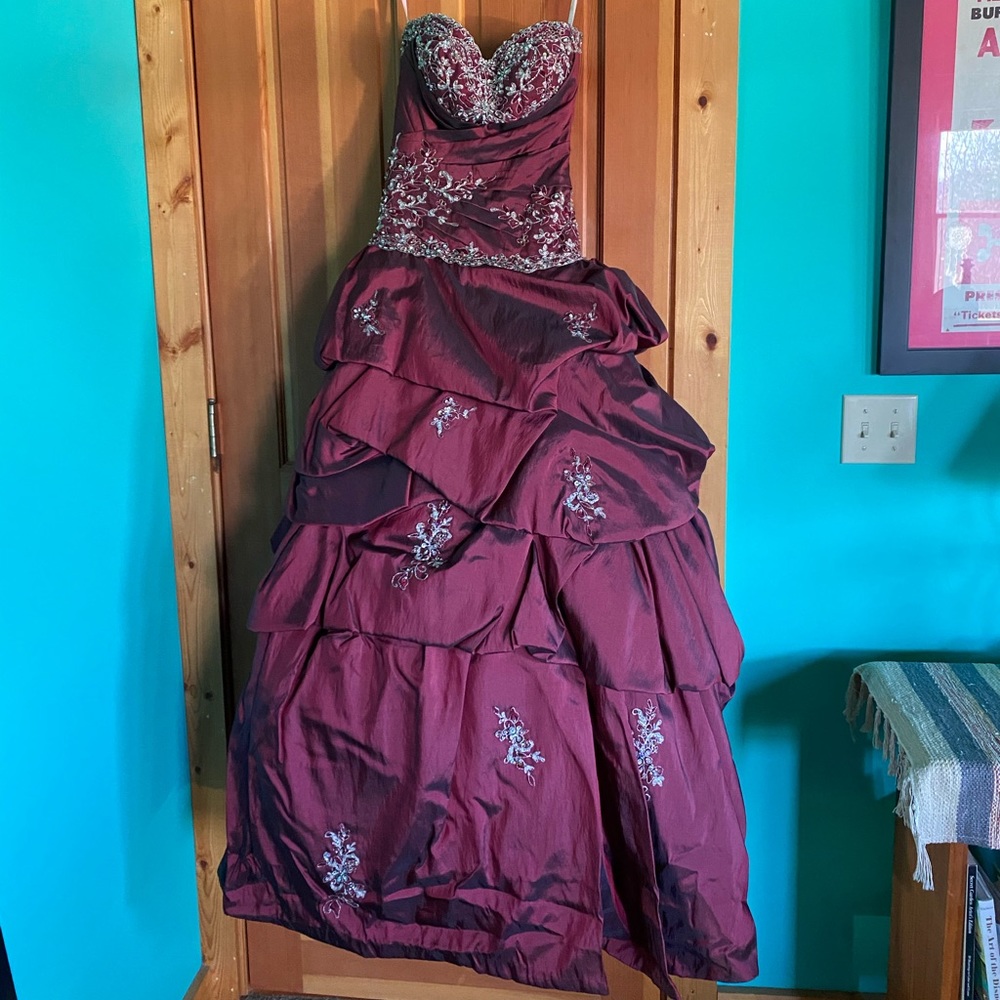 Crimson Pageant Dress